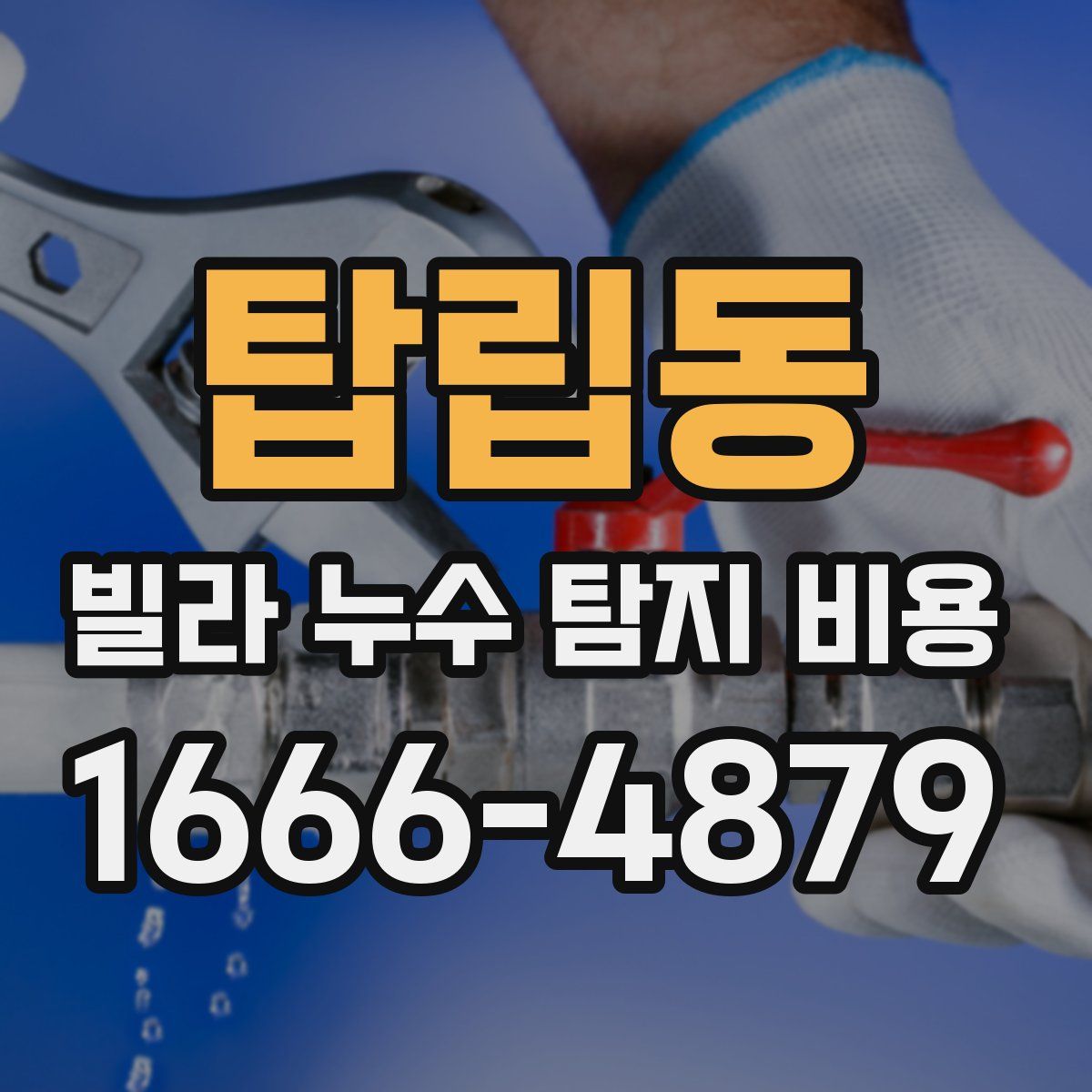 탑립동 빌라 누수 탐지 비용