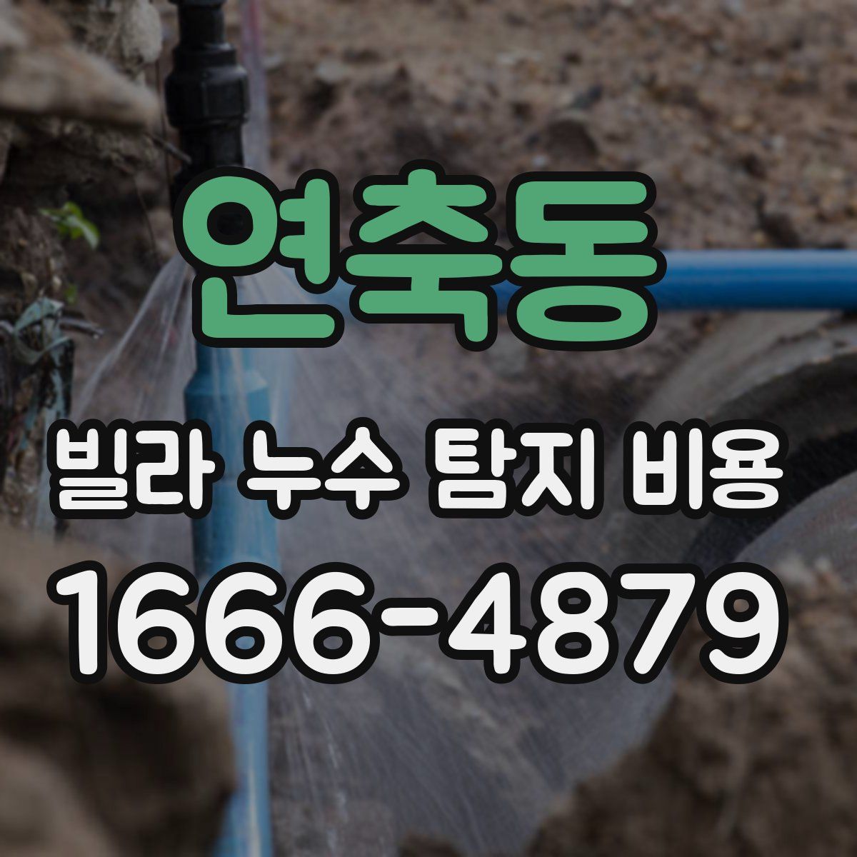연축동 빌라 누수 탐지 비용