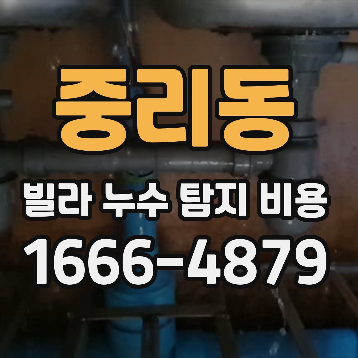 중리동 빌라 누수 탐지 비용