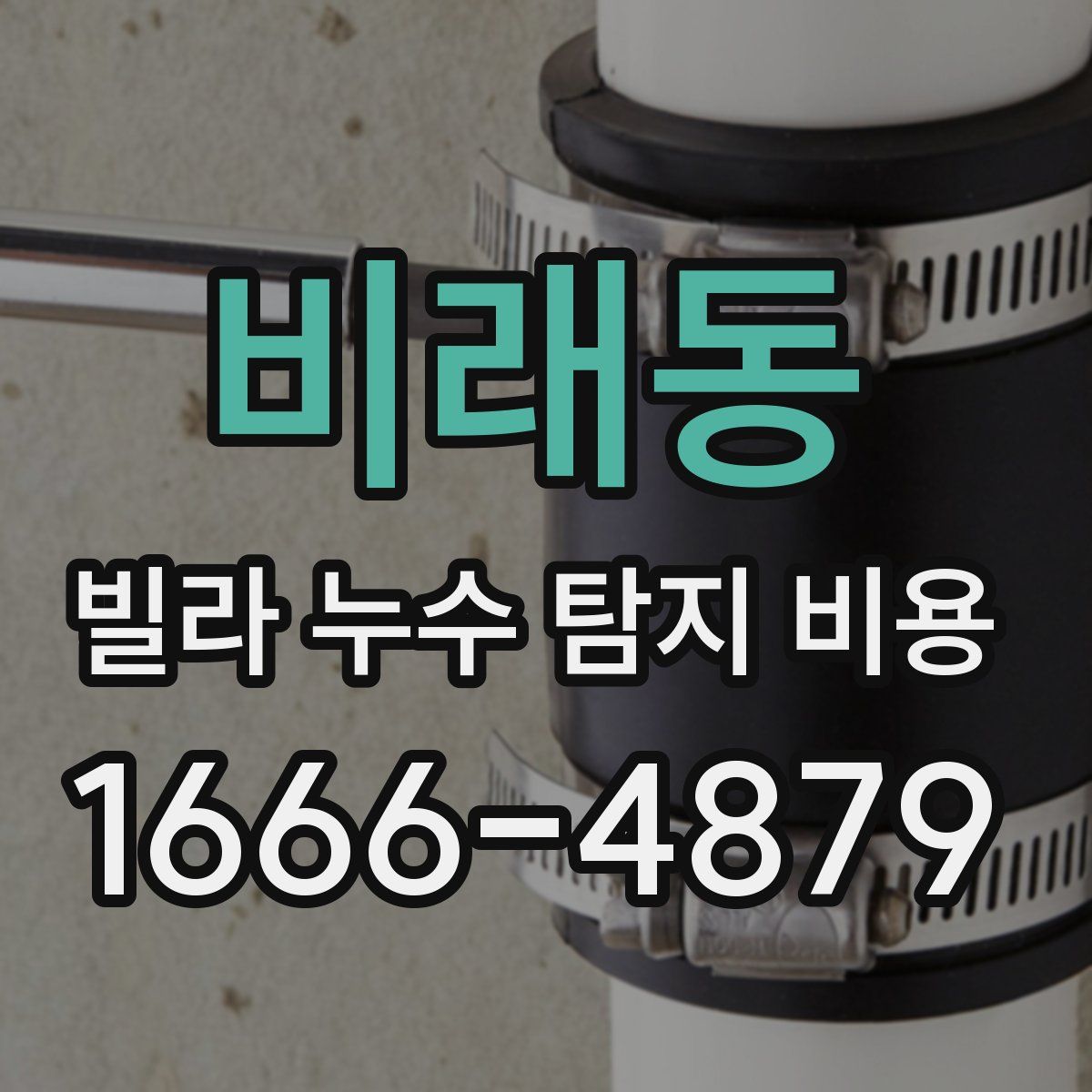비래동 빌라 누수 탐지 비용