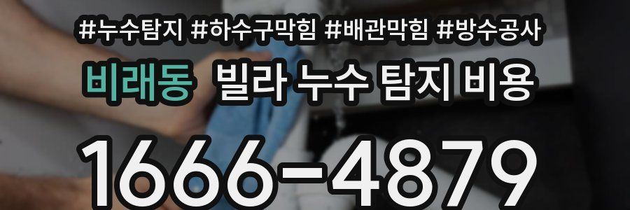 비래동 빌라 누수 탐지 비용