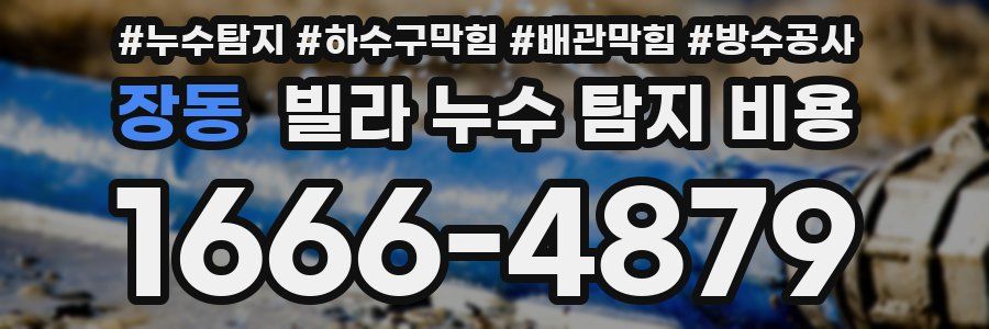 장동 빌라 누수 탐지 비용