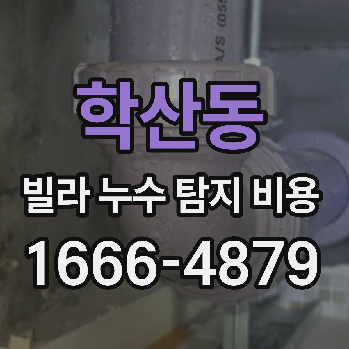 학산동 빌라 누수 탐지 비용