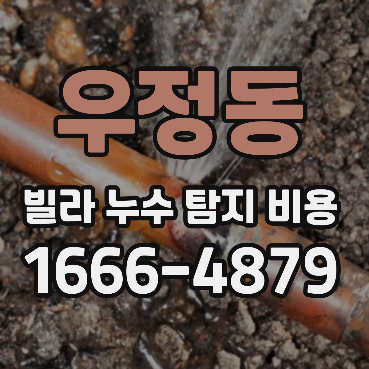 우정동 빌라 누수 탐지 비용
