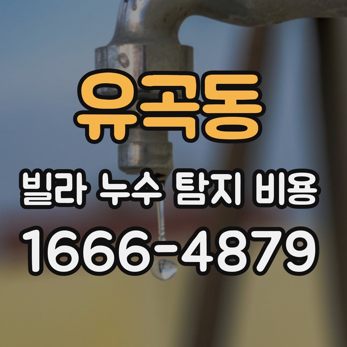 유곡동 빌라 누수 탐지 비용