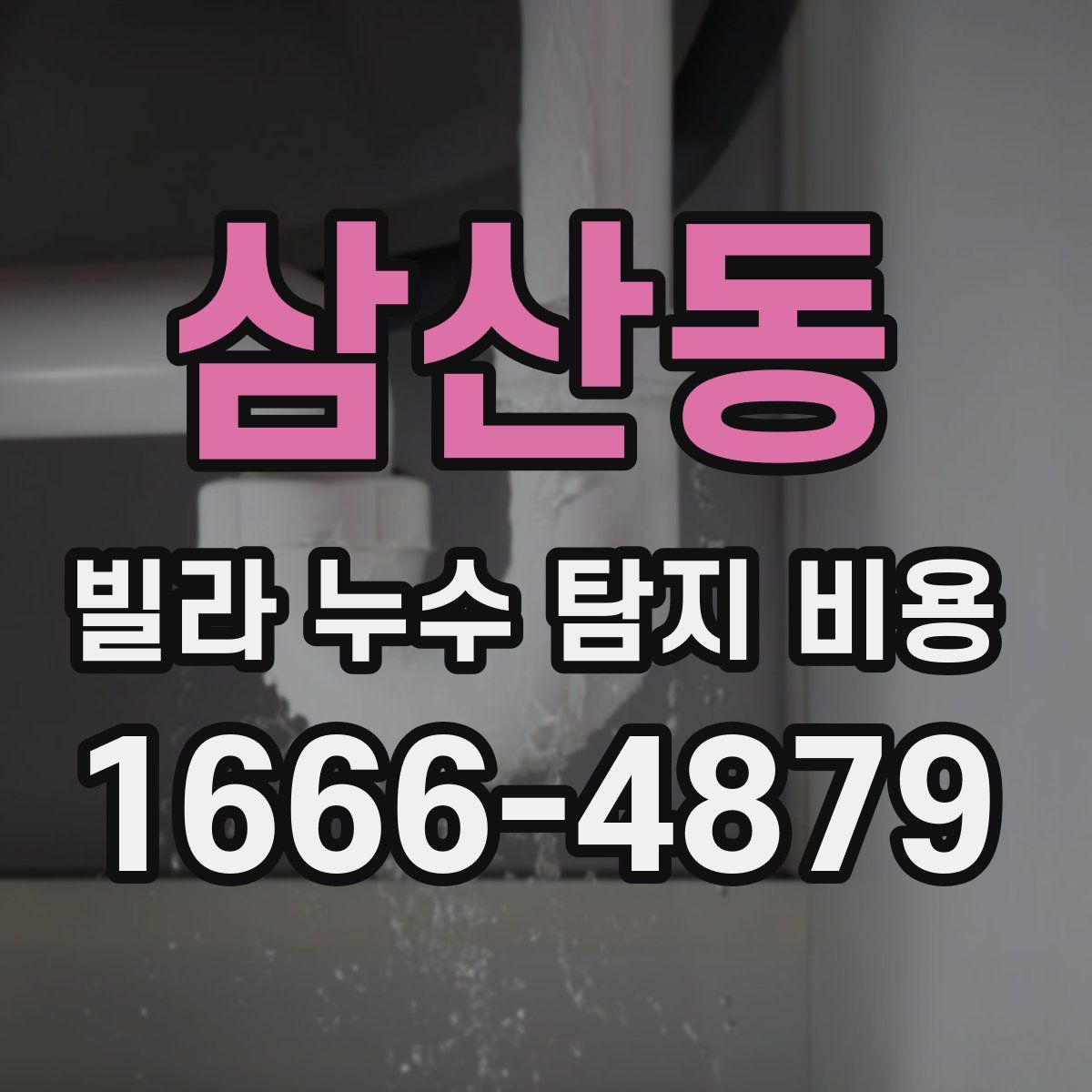 삼산동 빌라 누수 탐지 비용