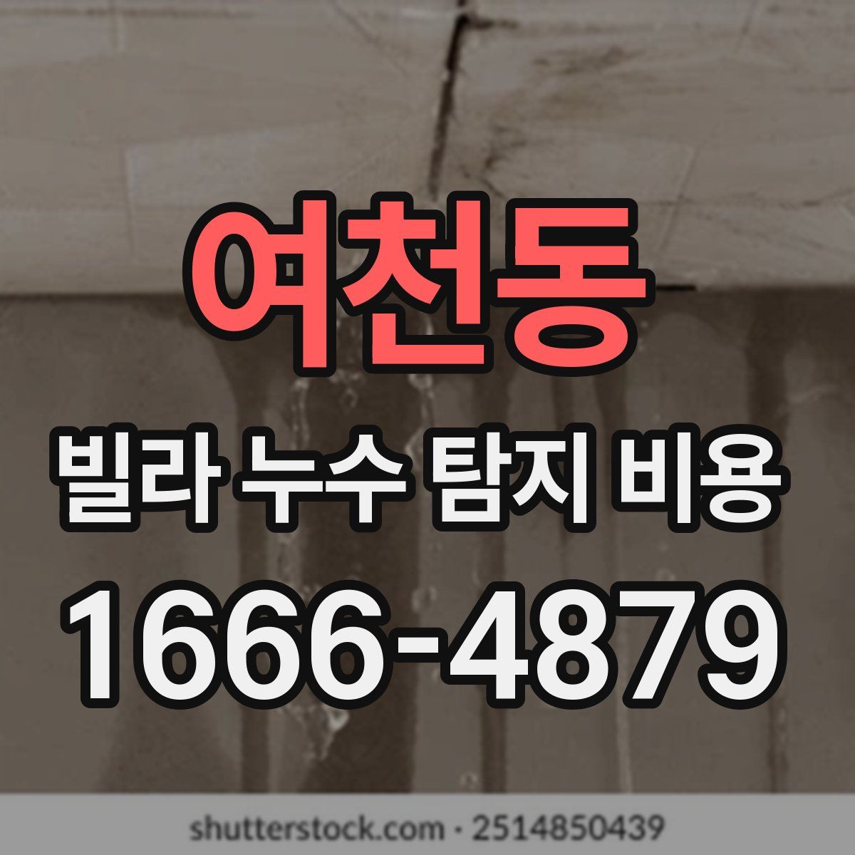 여천동 빌라 누수 탐지 비용