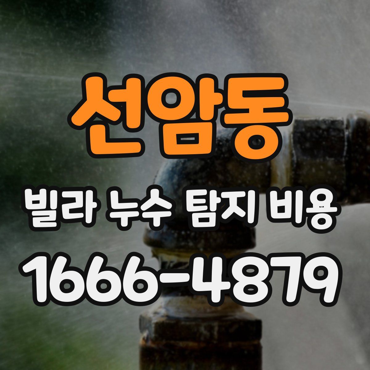 선암동 빌라 누수 탐지 비용