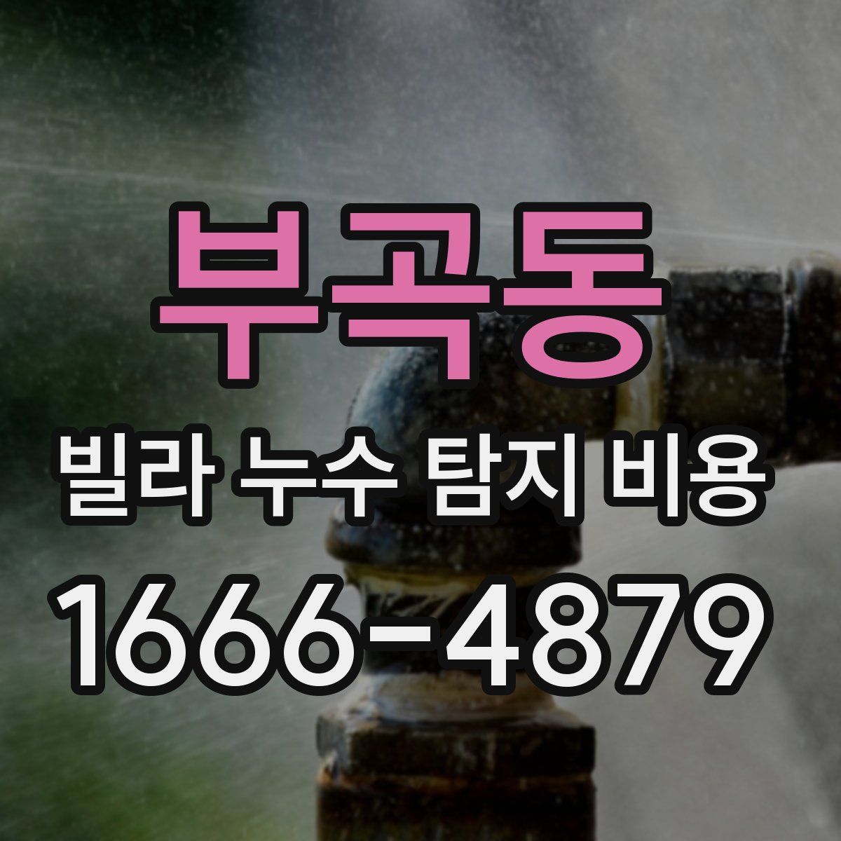 부곡동 빌라 누수 탐지 비용