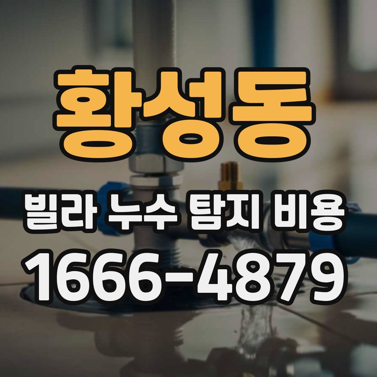 황성동 빌라 누수 탐지 비용