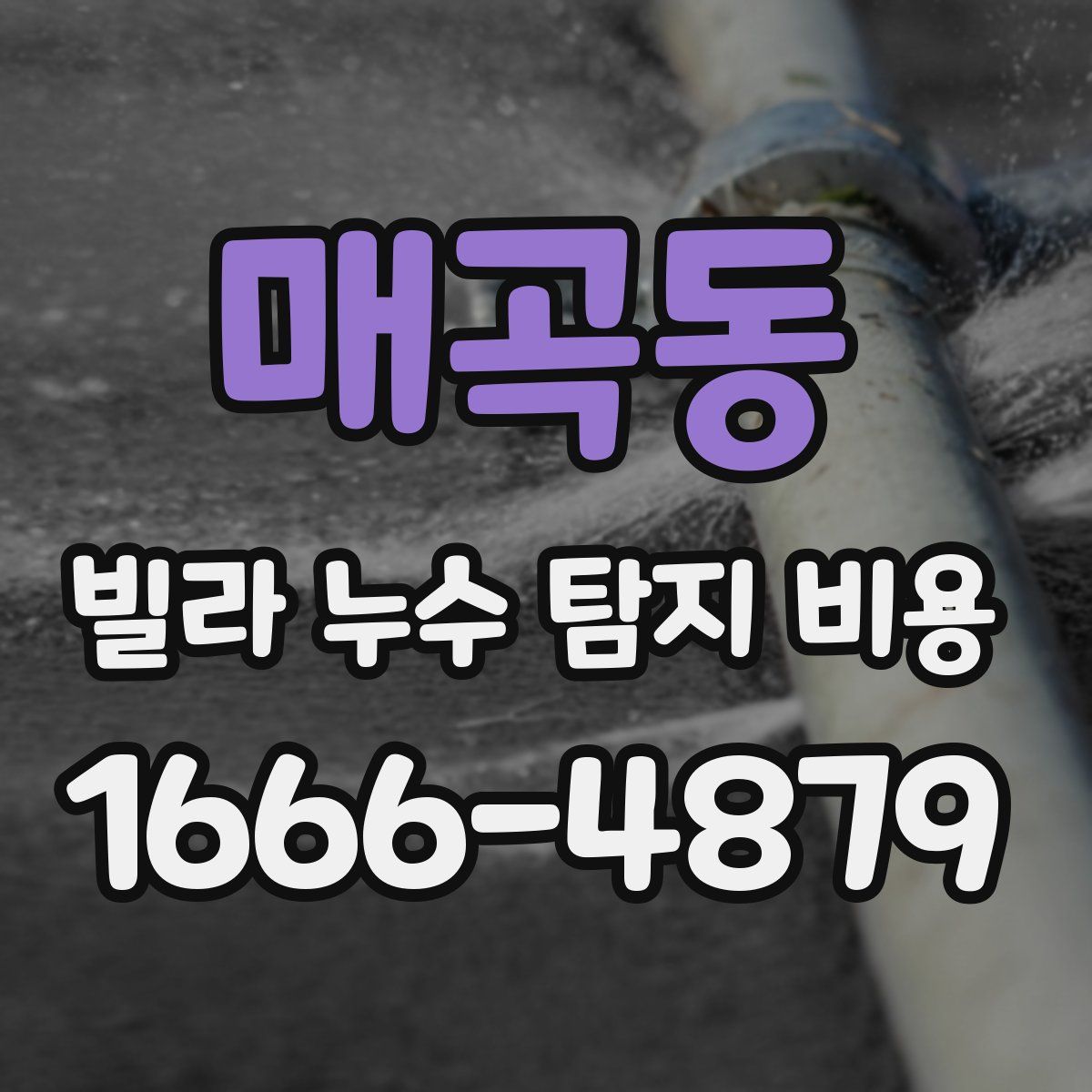 매곡동 빌라 누수 탐지 비용