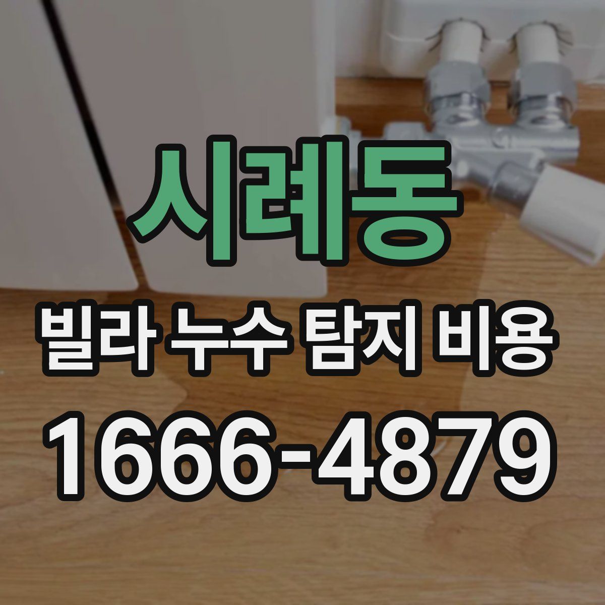 시례동 빌라 누수 탐지 비용