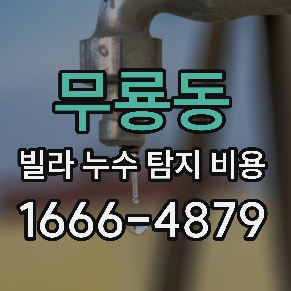 무룡동 빌라 누수 탐지 비용