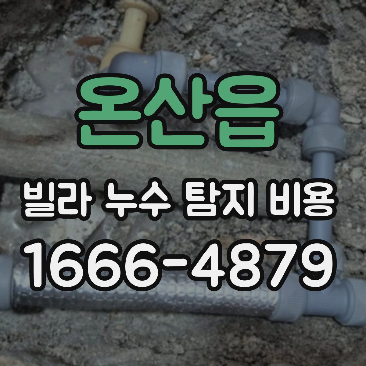 온산읍 빌라 누수 탐지 비용