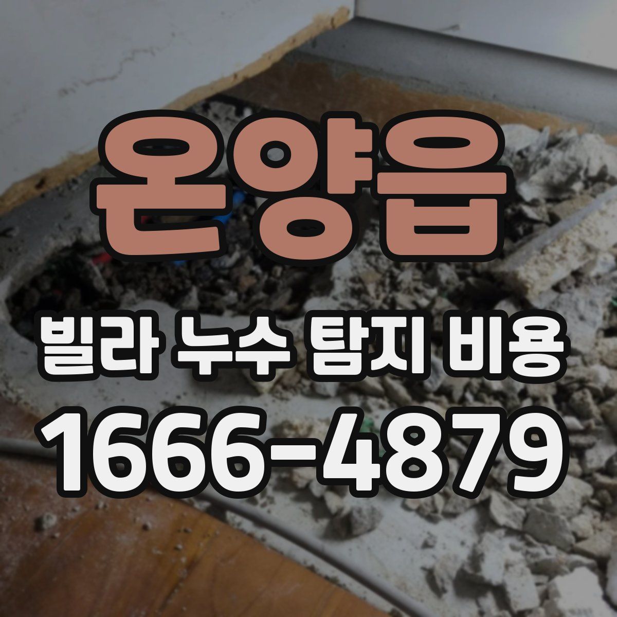 온양읍 빌라 누수 탐지 비용