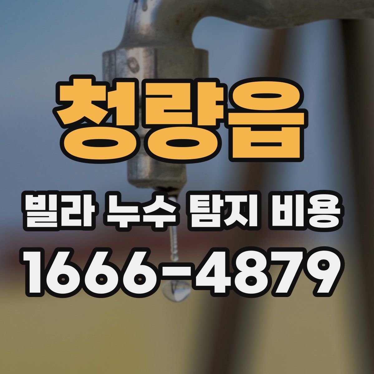 청량읍 빌라 누수 탐지 비용