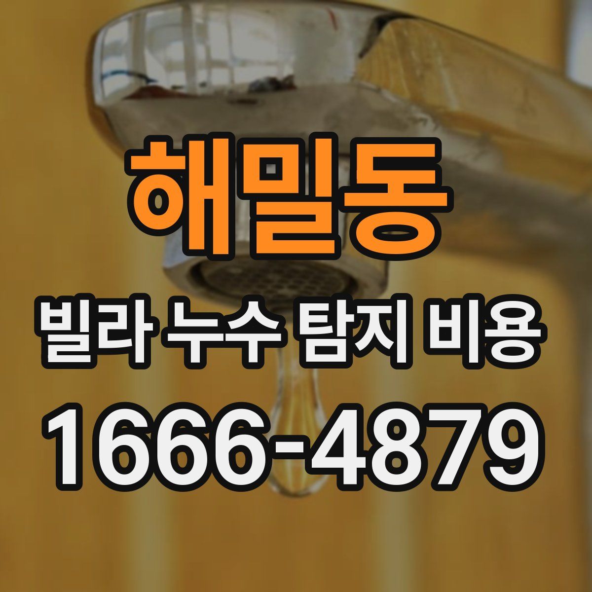 해밀동 빌라 누수 탐지 비용