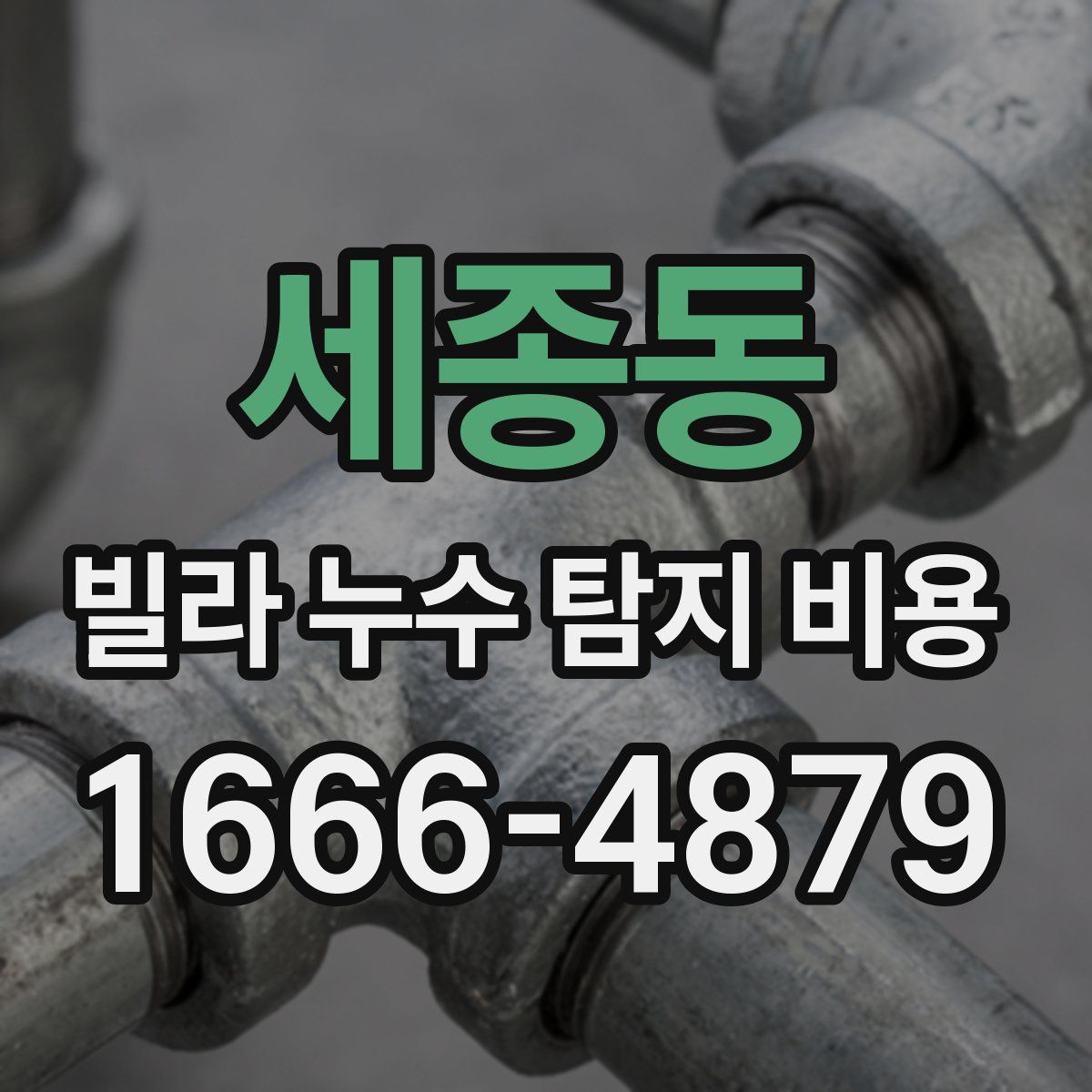 세종동 빌라 누수 탐지 비용