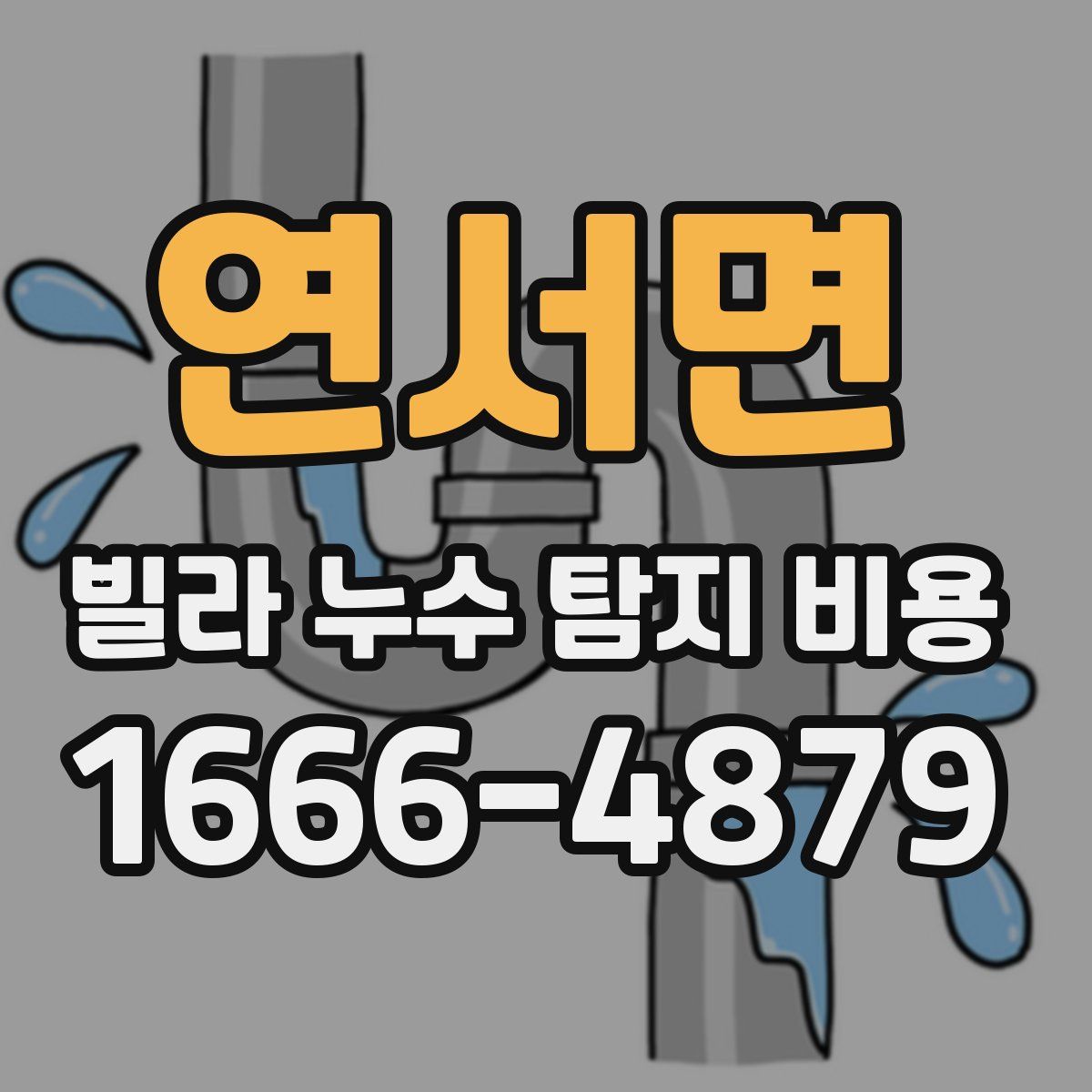 연서면 빌라 누수 탐지 비용