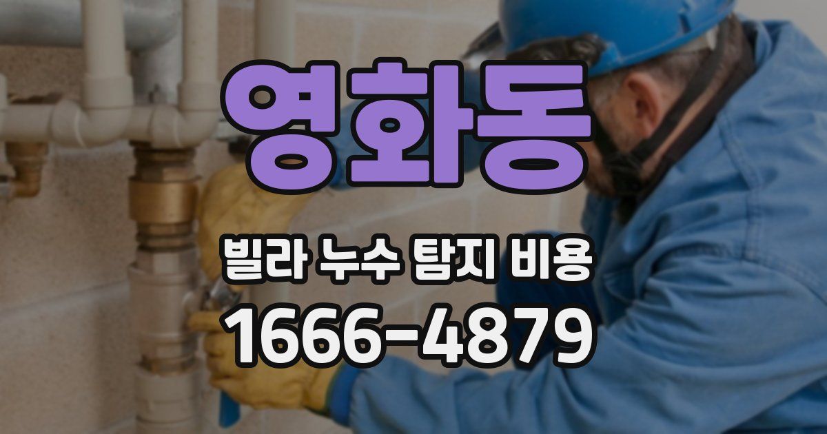 영화동 빌라 누수 탐지 비용