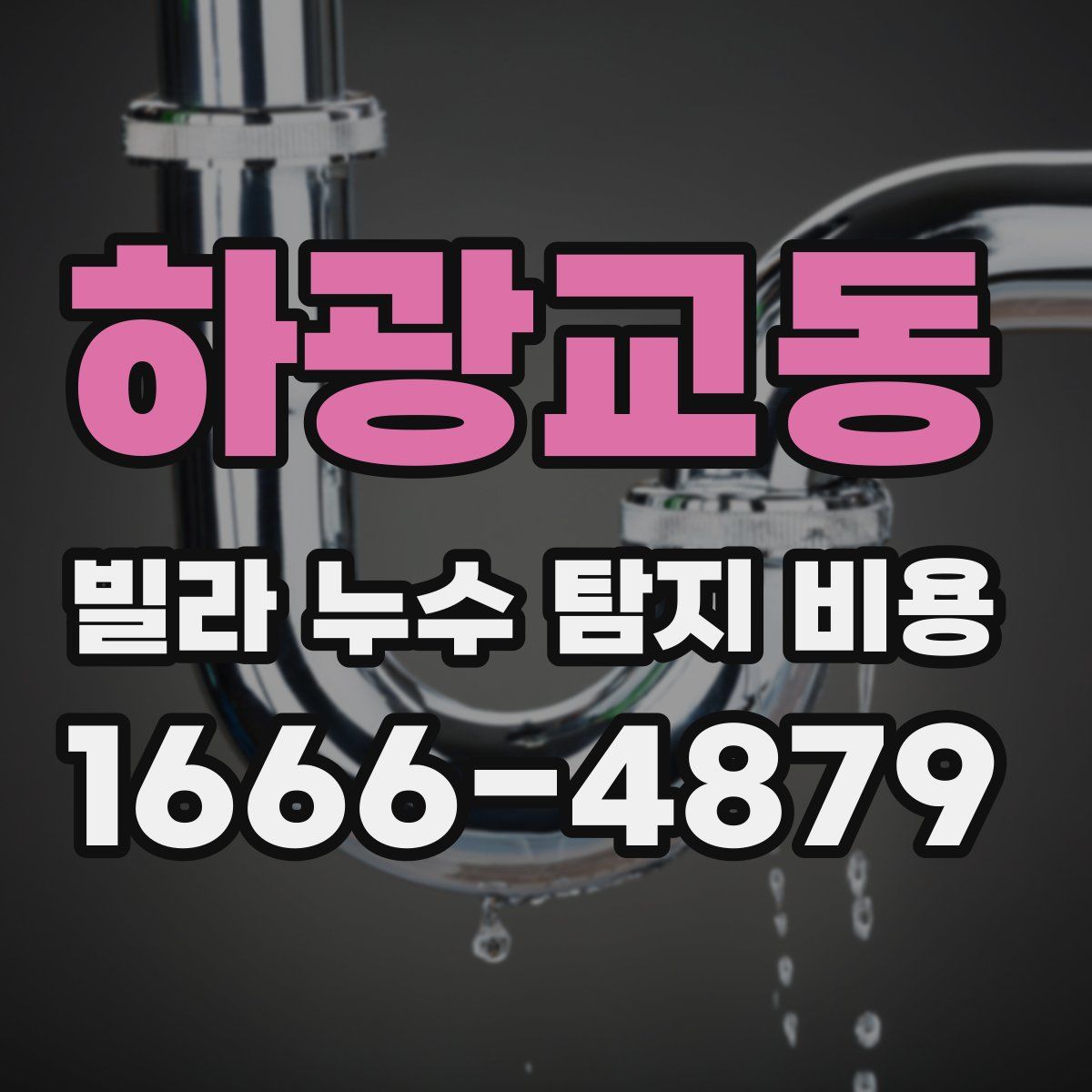 하광교동 빌라 누수 탐지 비용
