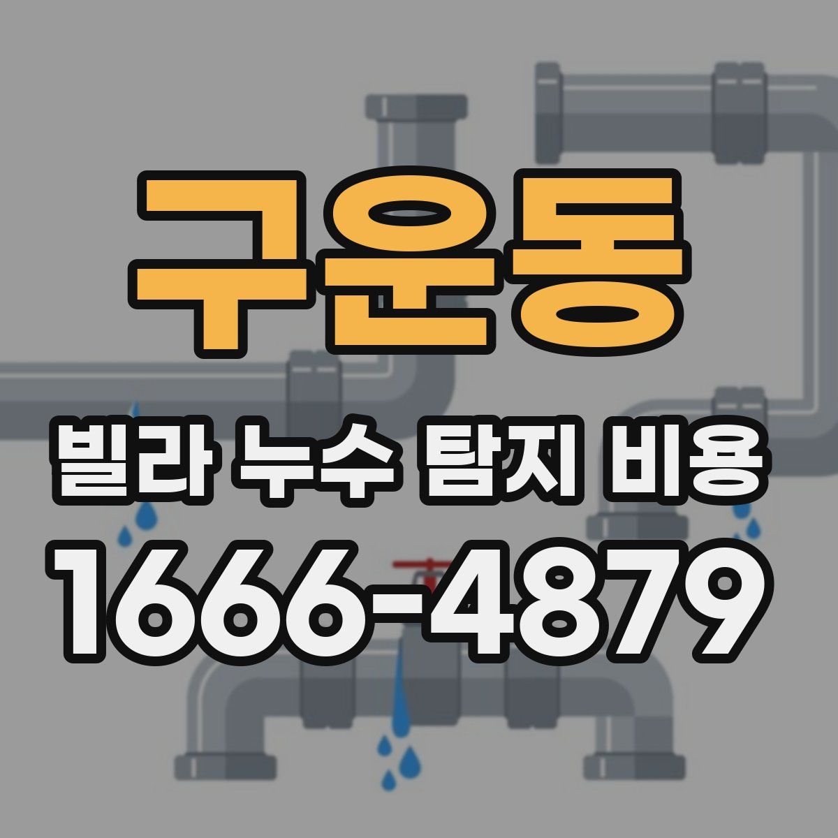 구운동 빌라 누수 탐지 비용