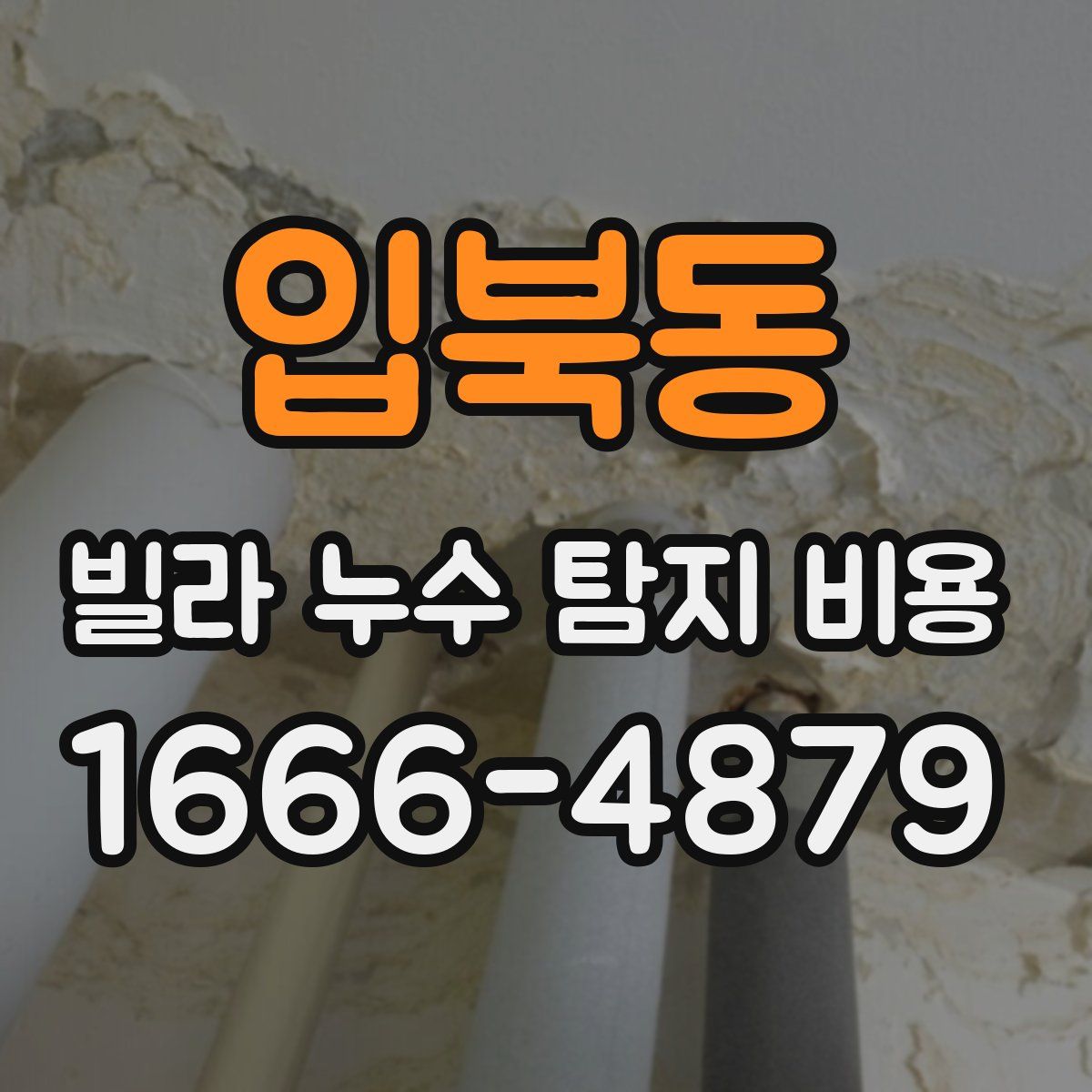 입북동 빌라 누수 탐지 비용
