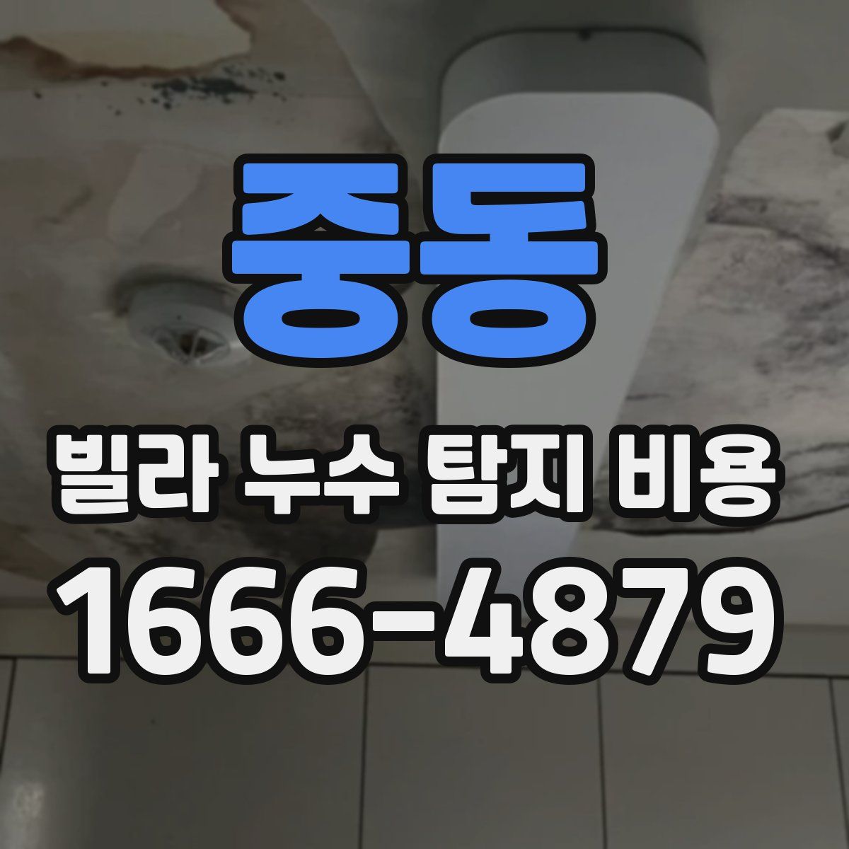 중동 빌라 누수 탐지 비용
