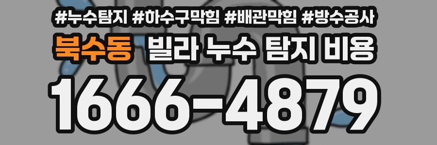 북수동 빌라 누수 탐지 비용