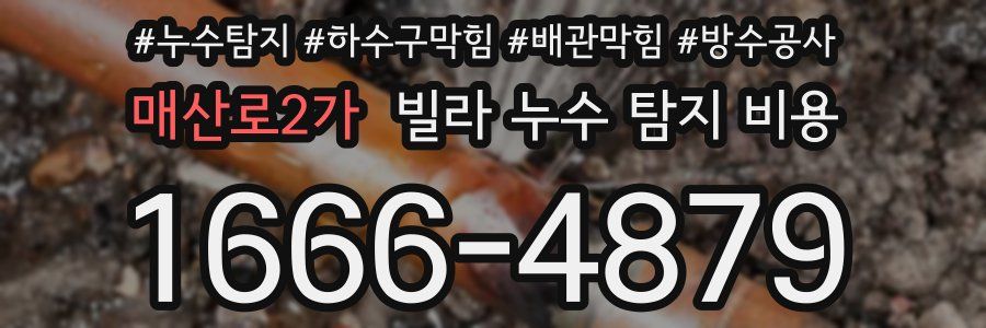 매산로2가 빌라 누수 탐지 비용