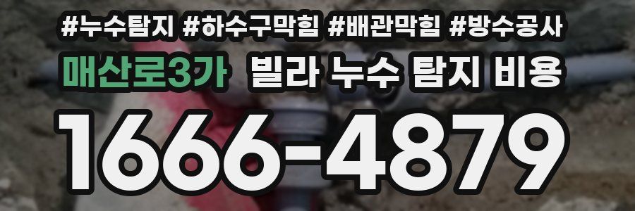 매산로3가 빌라 누수 탐지 비용