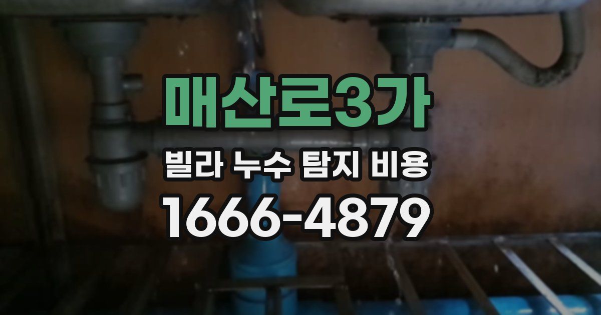 매산로3가 빌라 누수 탐지 비용