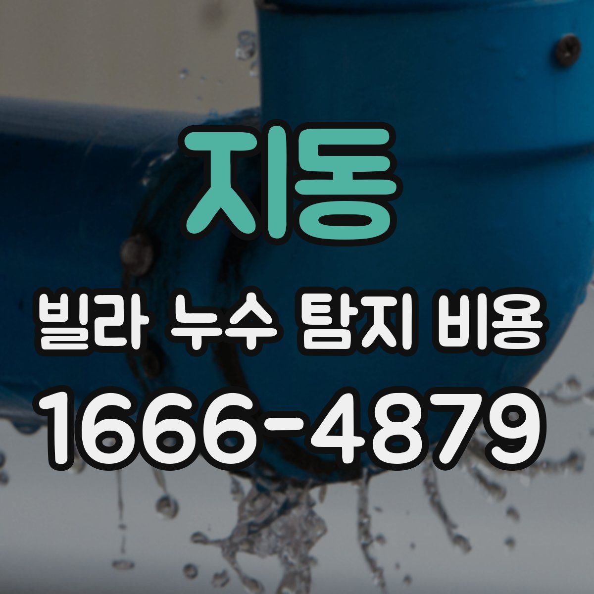 지동 빌라 누수 탐지 비용