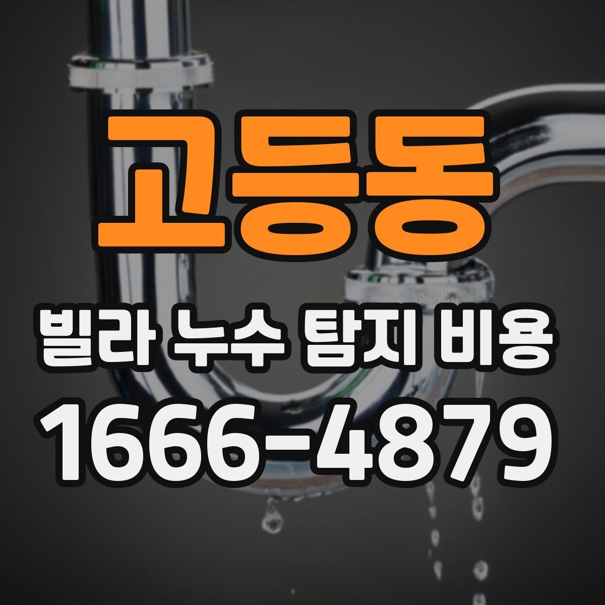 고등동 빌라 누수 탐지 비용