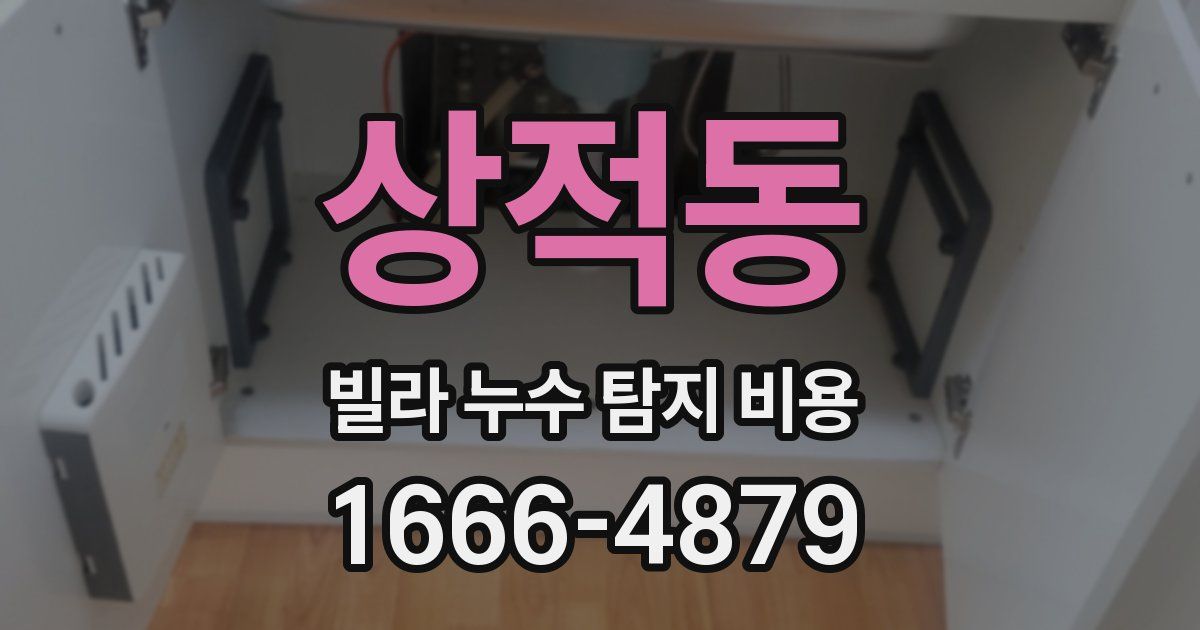 상적동 빌라 누수 탐지 비용