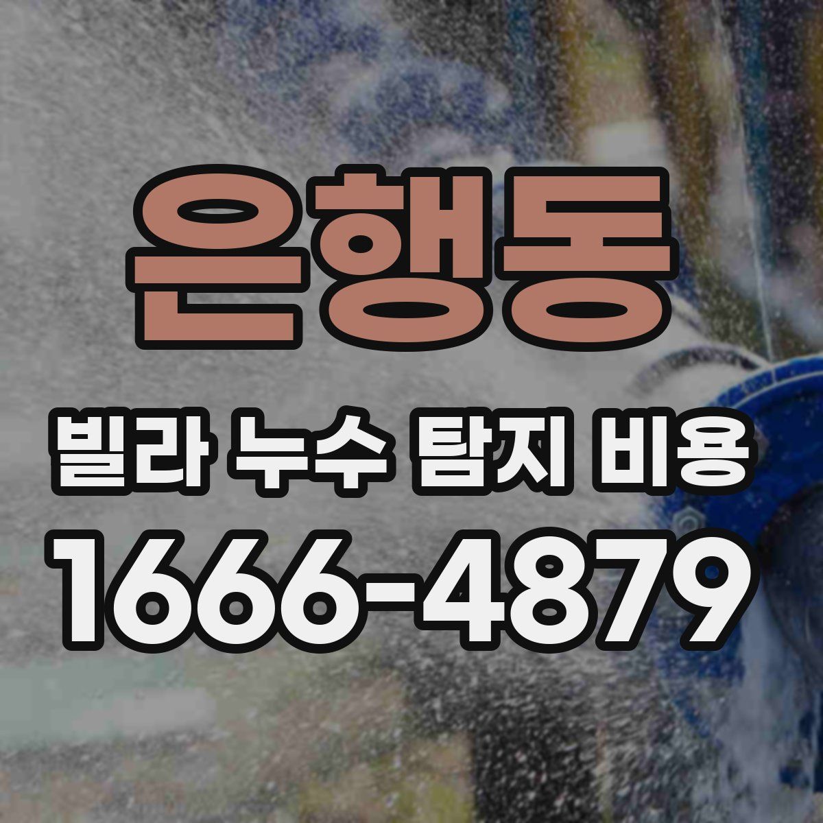 은행동 빌라 누수 탐지 비용
