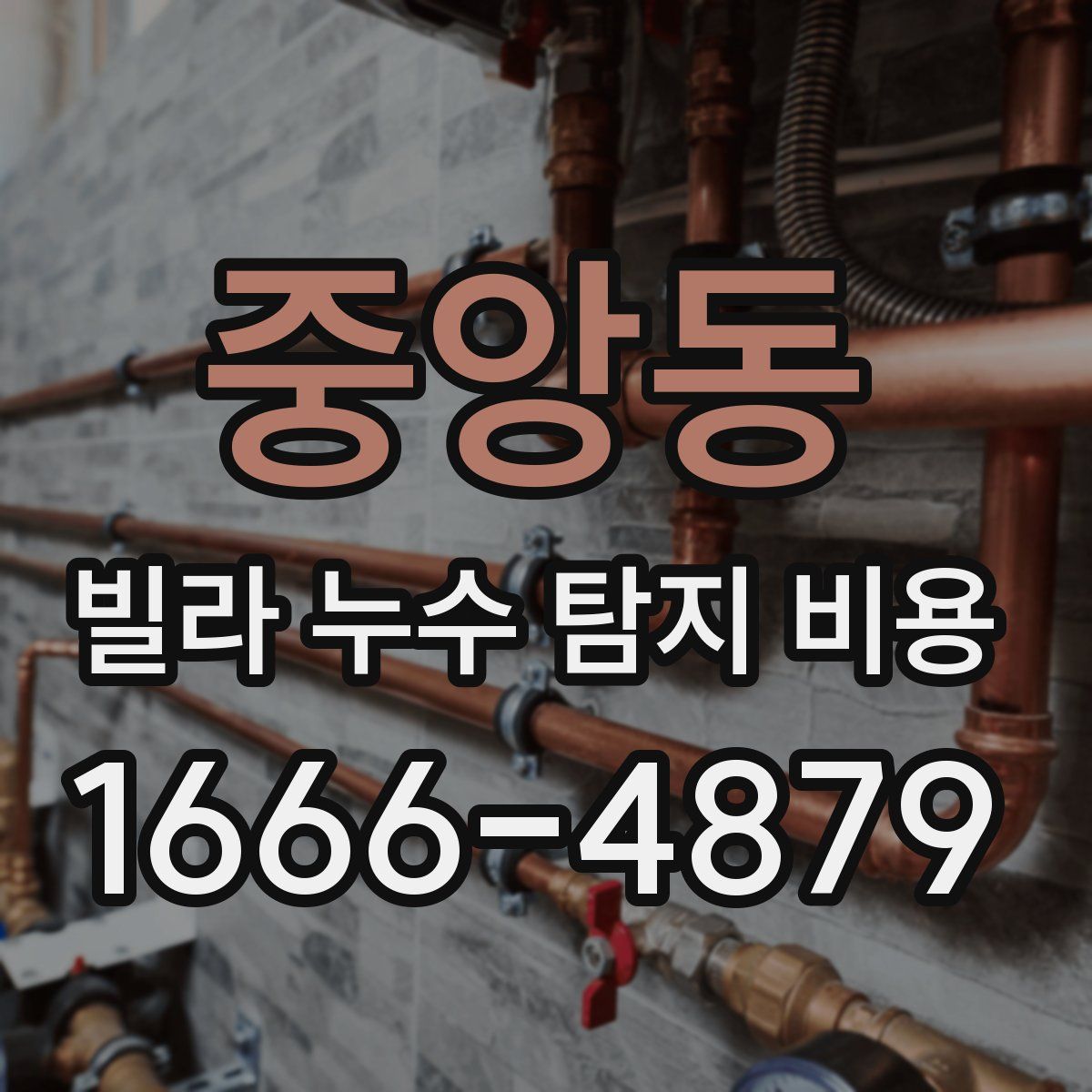 중앙동 빌라 누수 탐지 비용