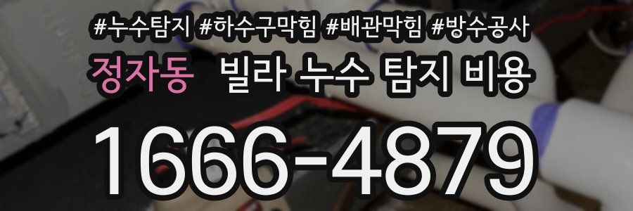 정자동 빌라 누수 탐지 비용