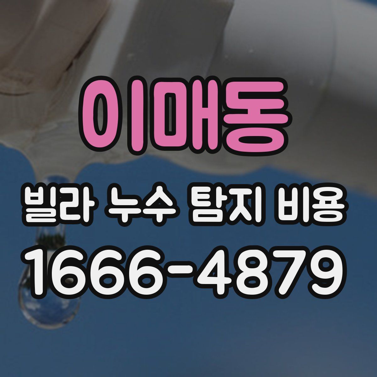 이매동 빌라 누수 탐지 비용