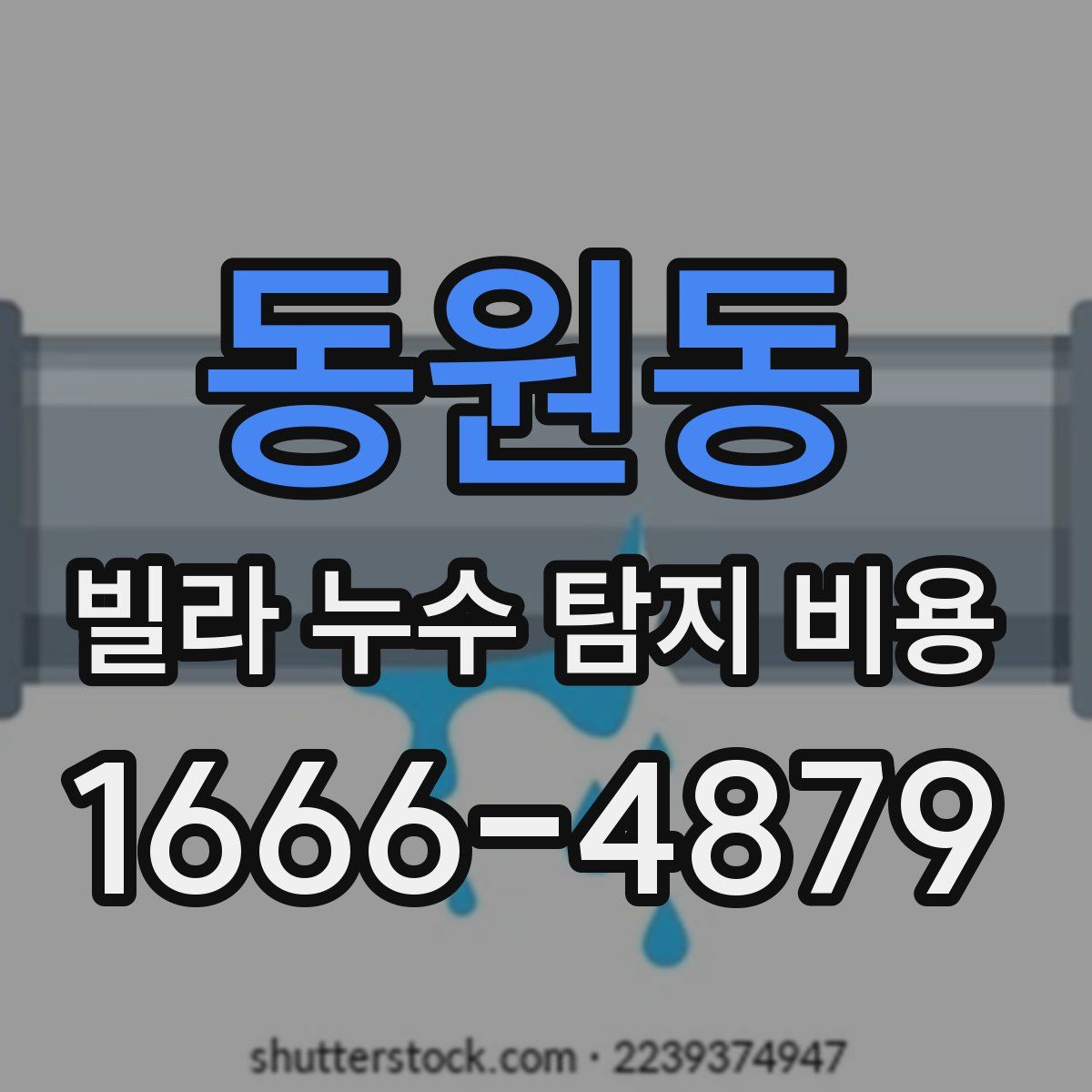 동원동 빌라 누수 탐지 비용