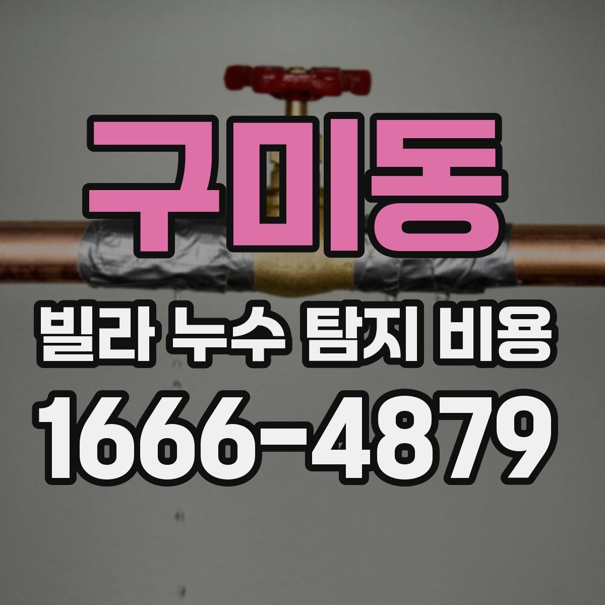 구미동 빌라 누수 탐지 비용