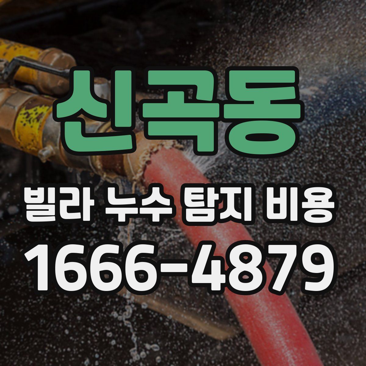 신곡동 빌라 누수 탐지 비용