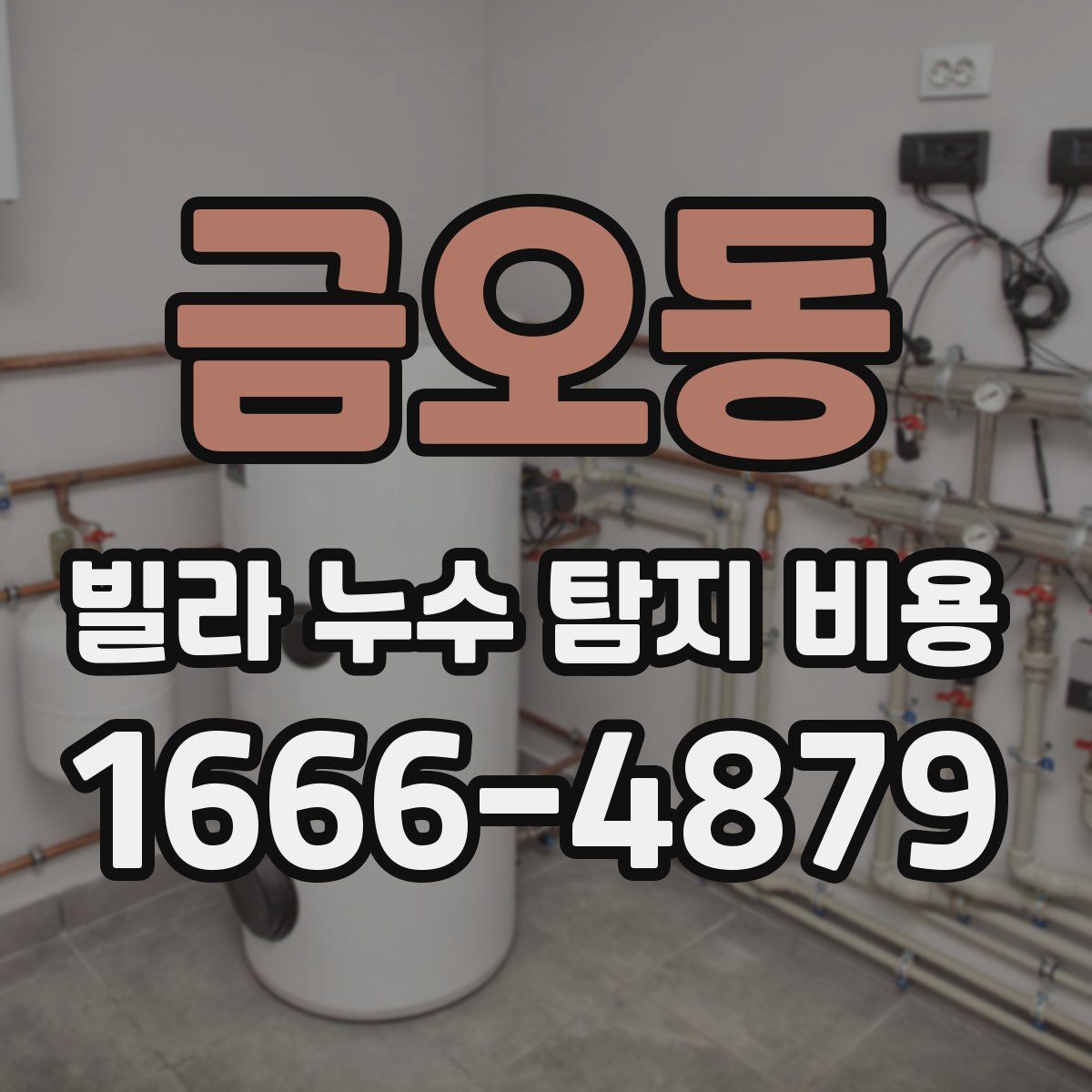 금오동 빌라 누수 탐지 비용