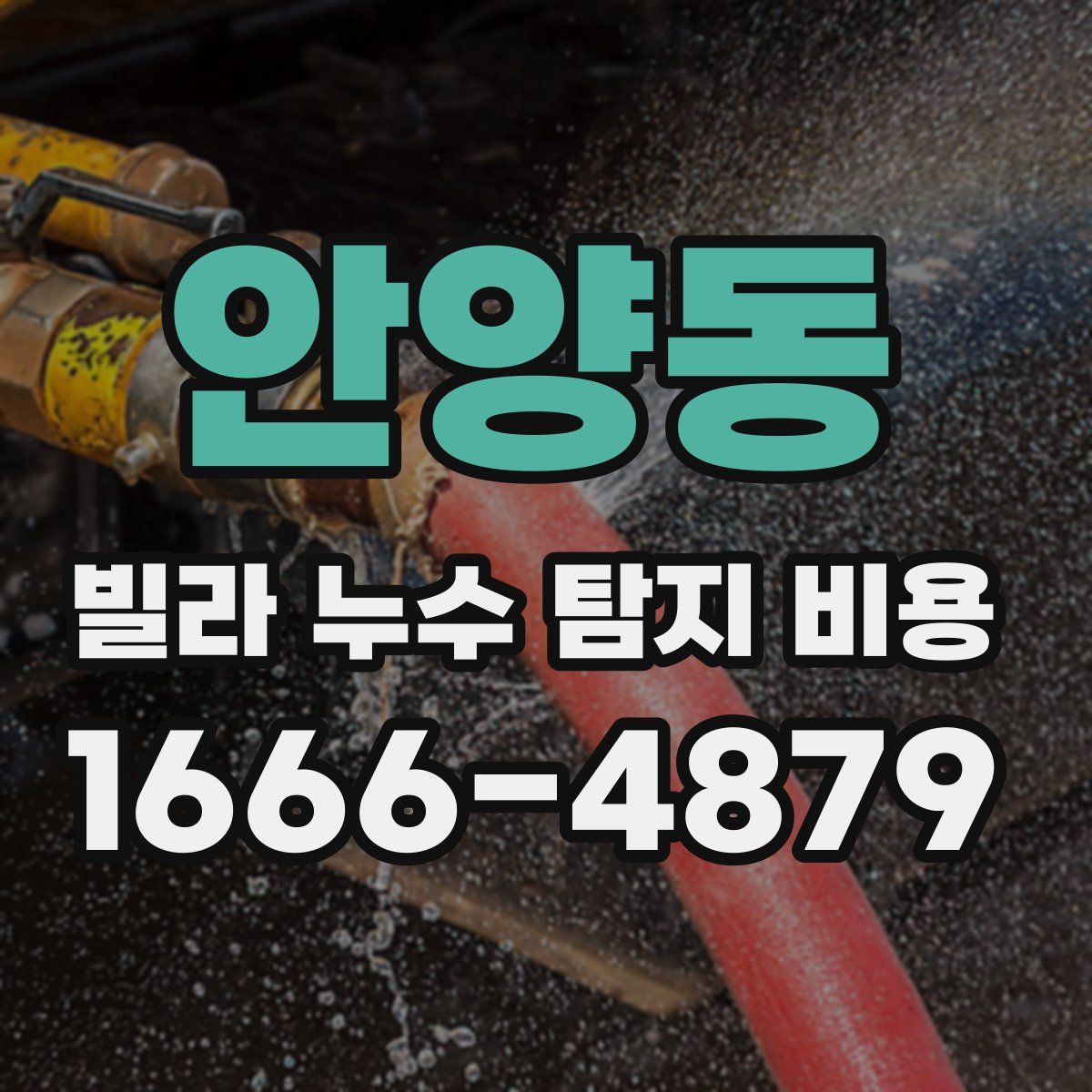 안양동 빌라 누수 탐지 비용