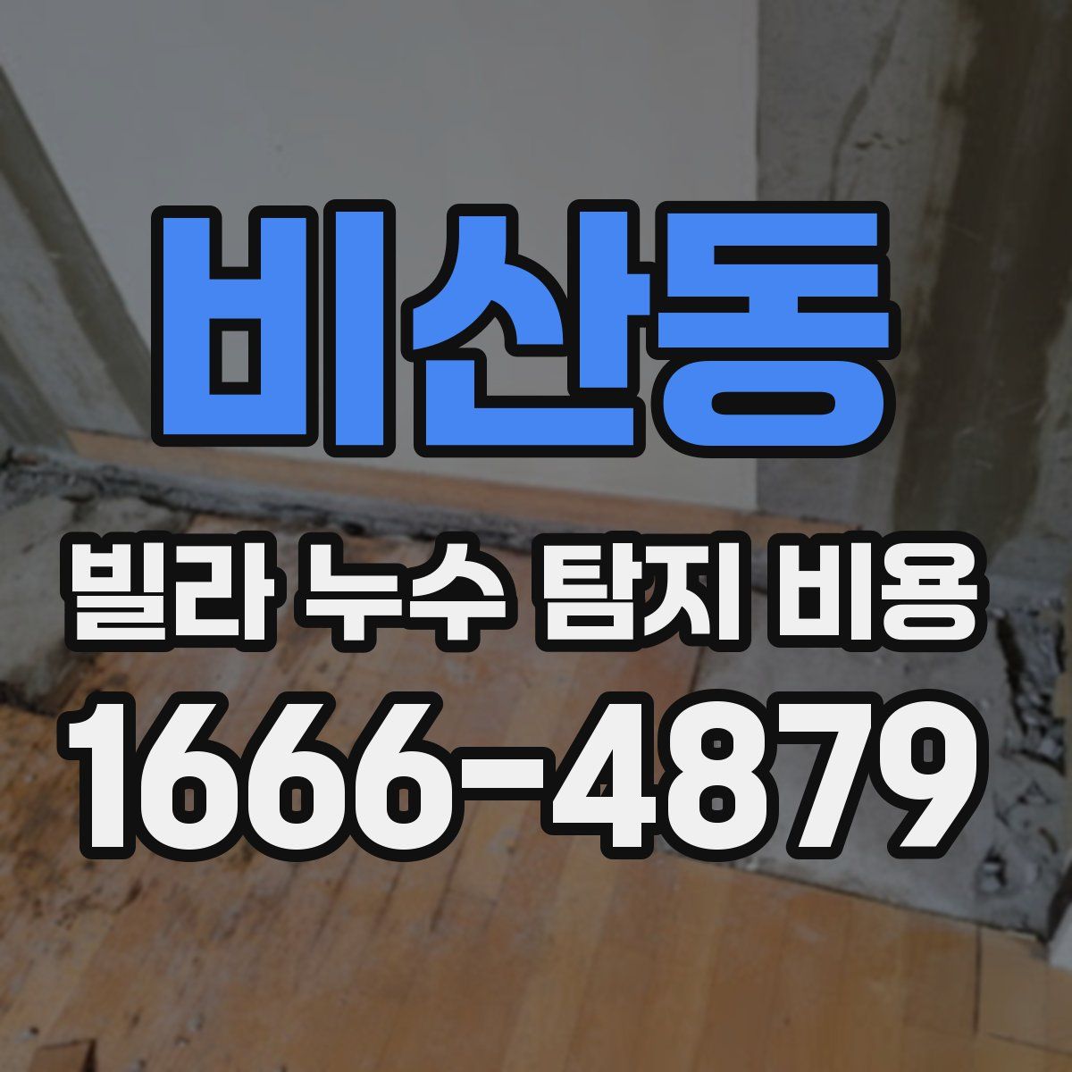 비산동 빌라 누수 탐지 비용