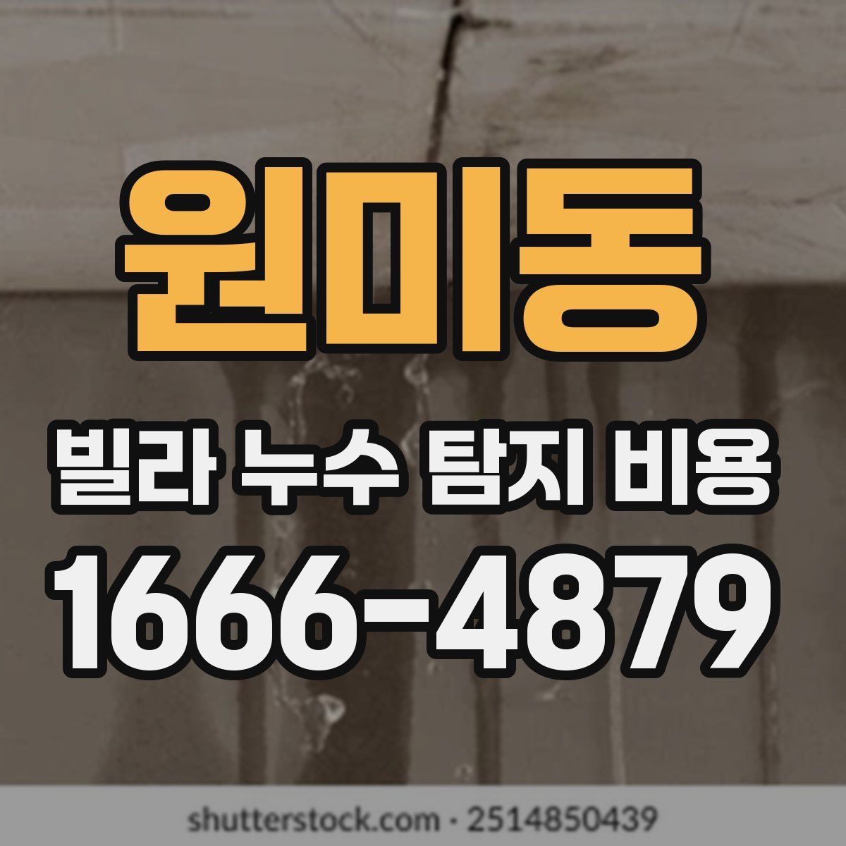 원미동 빌라 누수 탐지 비용