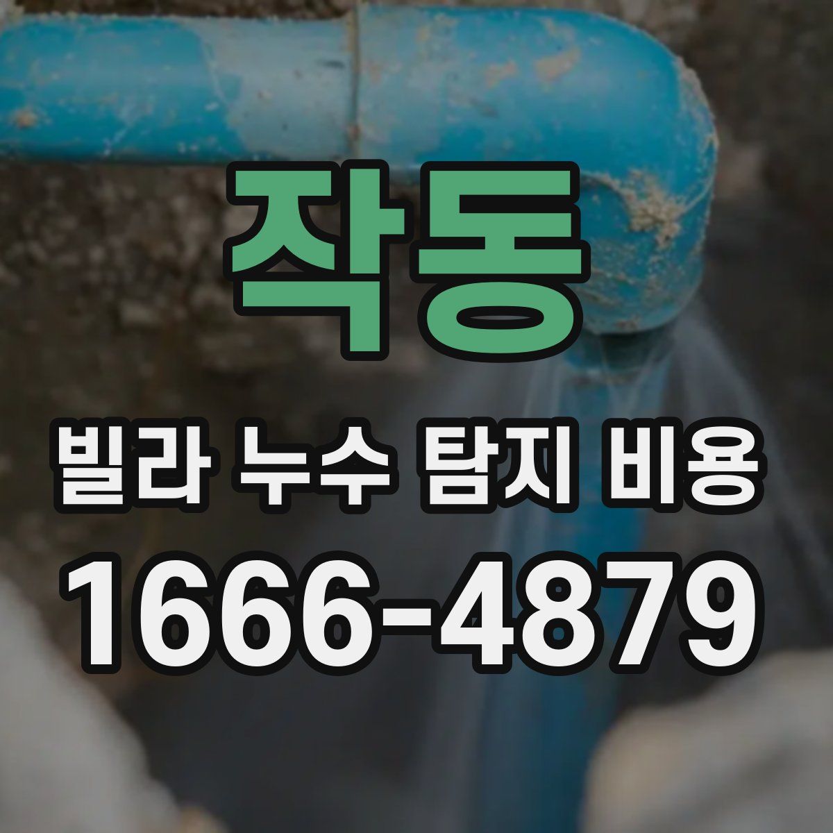 작동 빌라 누수 탐지 비용