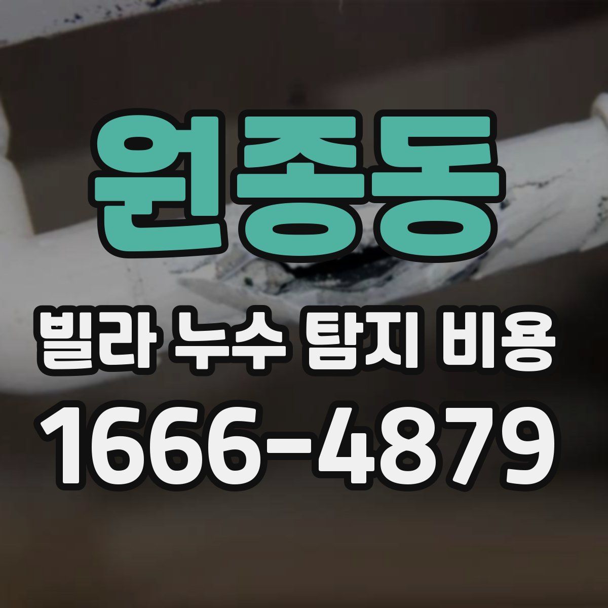 원종동 빌라 누수 탐지 비용