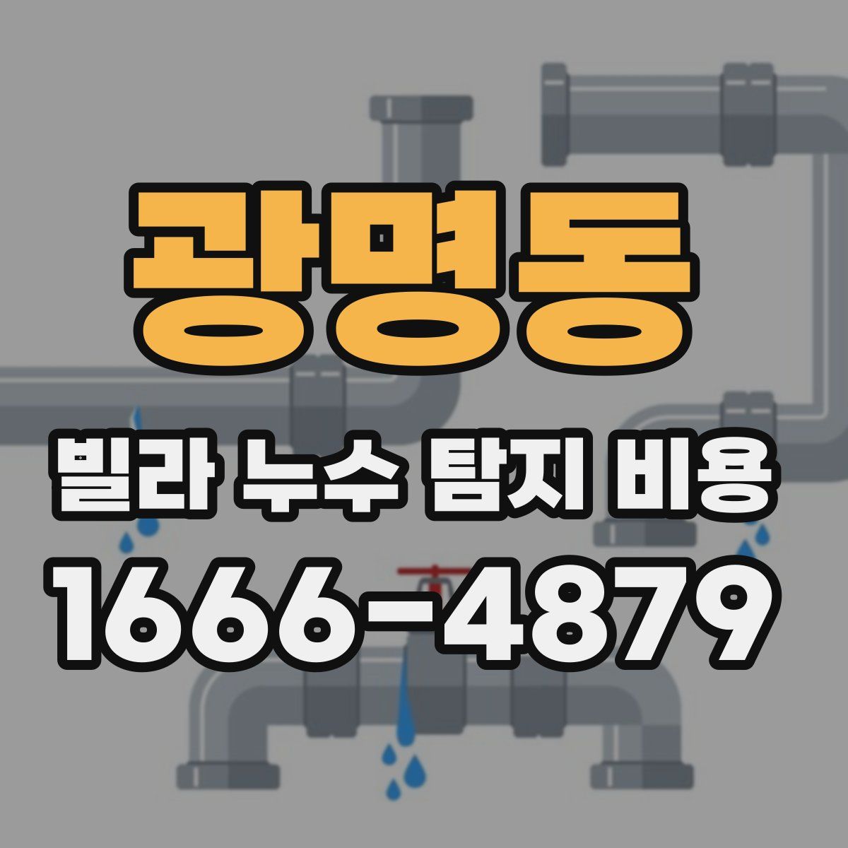 광명동 빌라 누수 탐지 비용