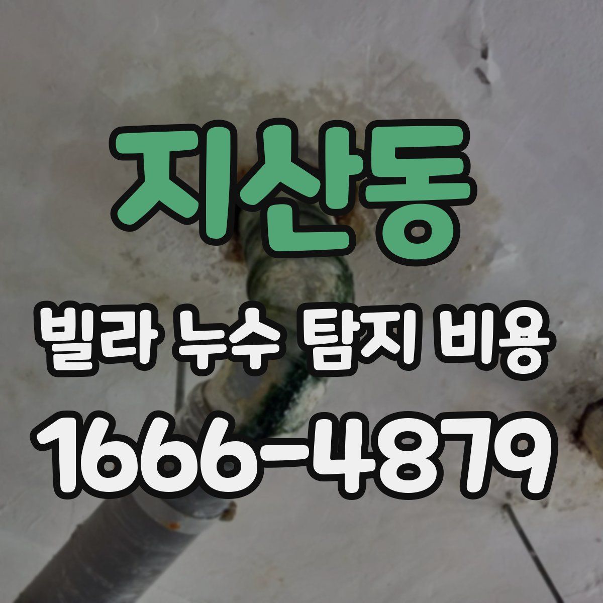지산동 빌라 누수 탐지 비용